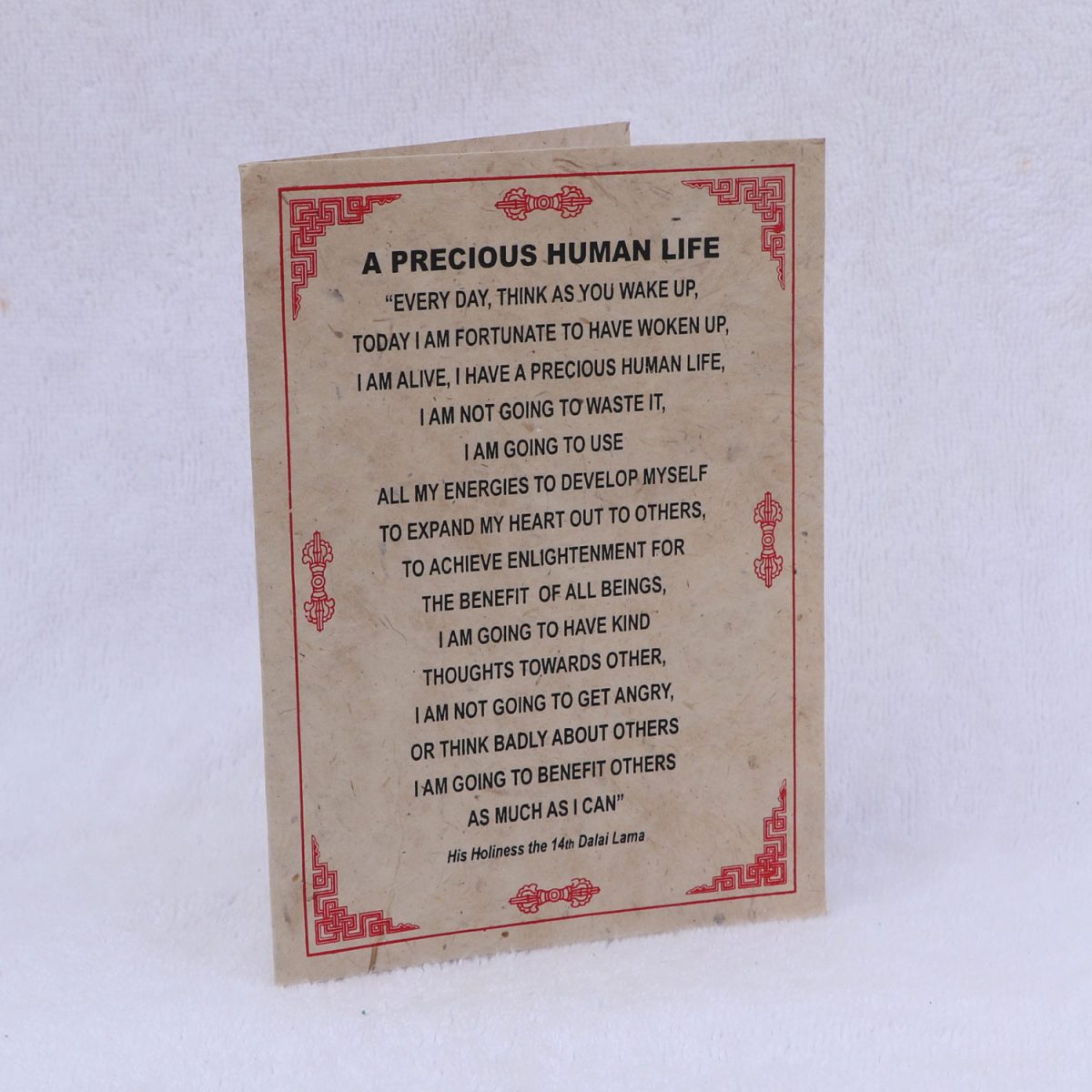 Cartas Hechas con Papel del Himalaya Con Mensajes Inspiradores