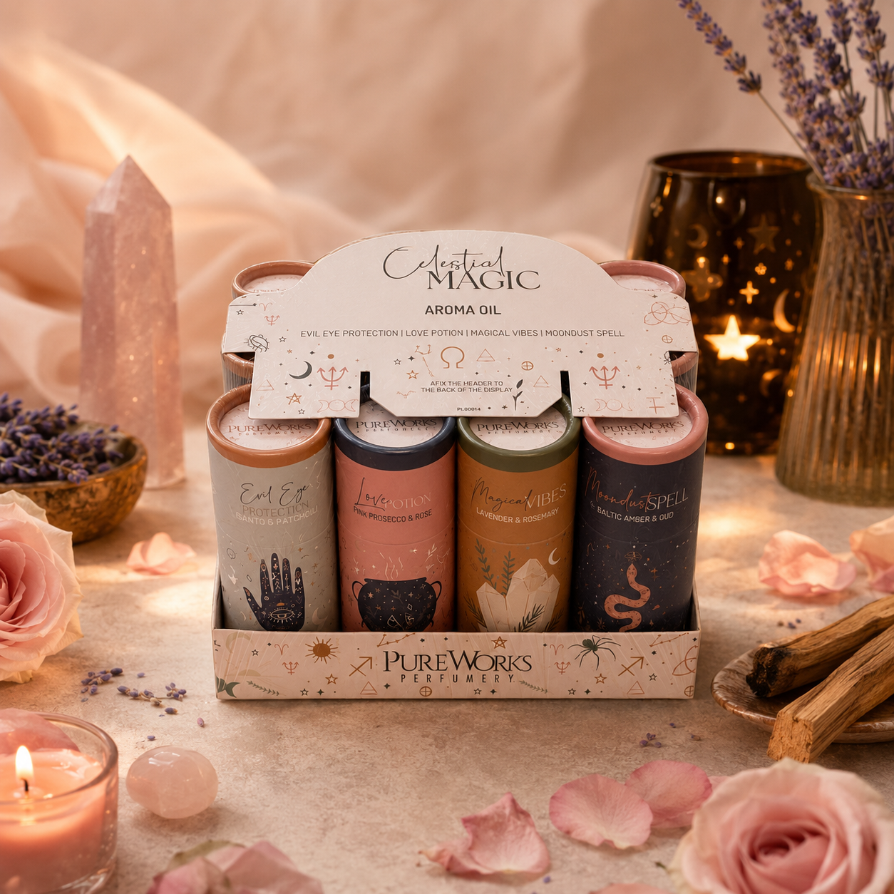 Pack Mayorista de 12 Aceites Aromáticos Celestial Magic