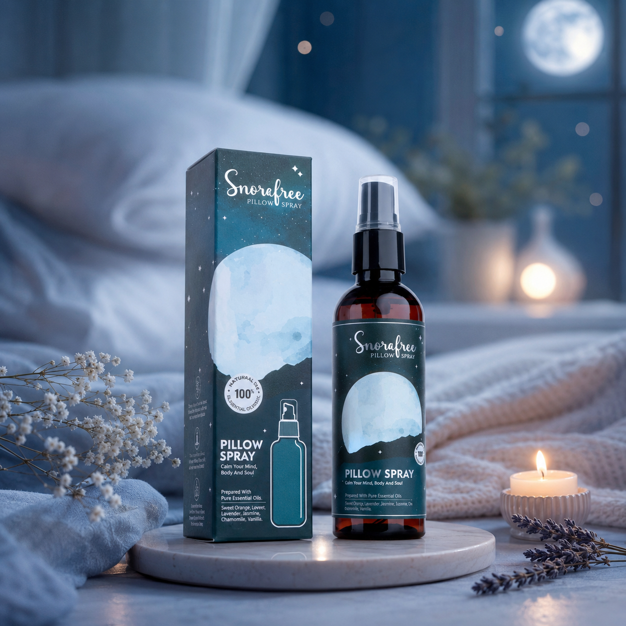 Spray de Almohada Aromaterapia 100ml (Pillow Mist) - Colección Descanso