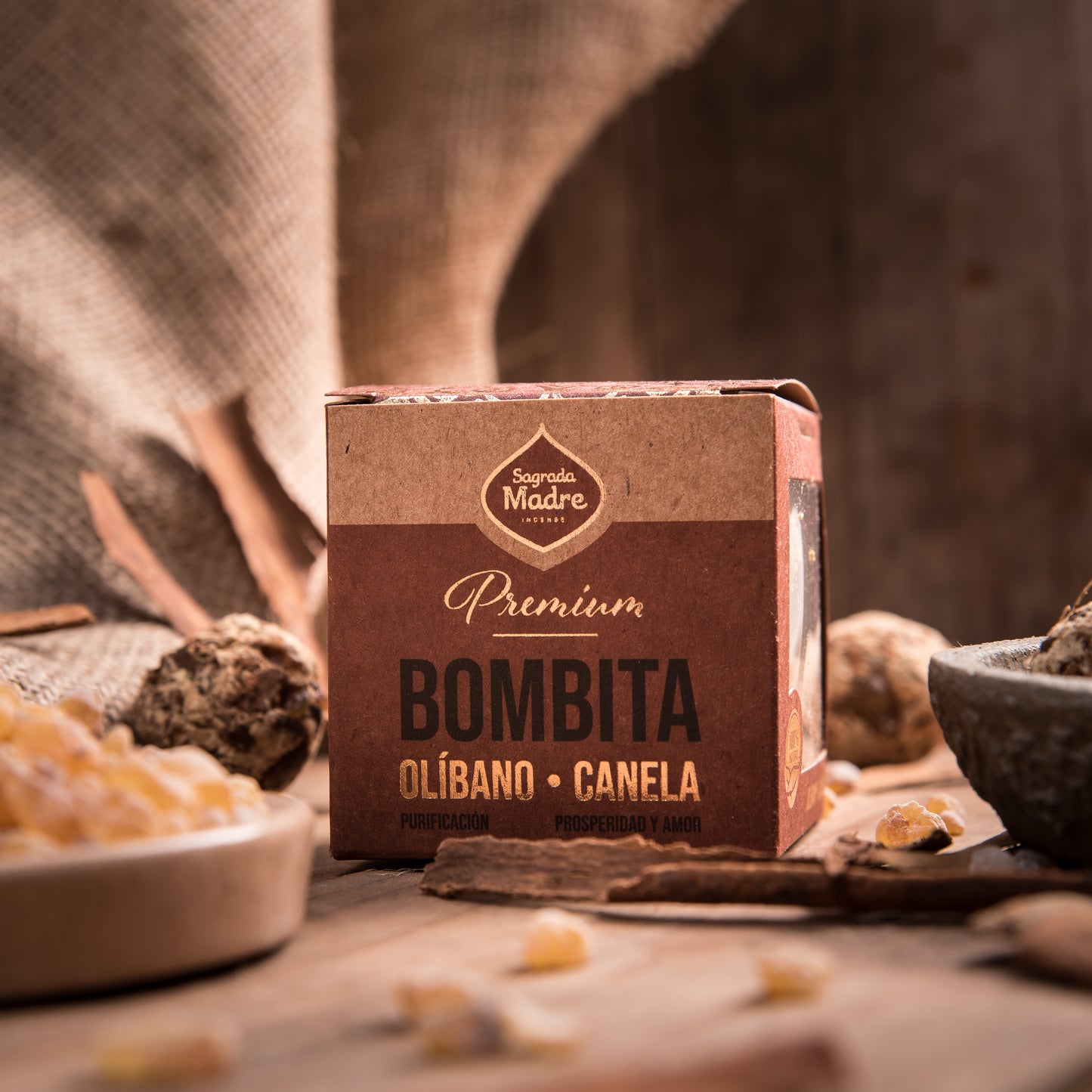 Sagrada Madre - Bombita Premium Olibano - Cinnamon