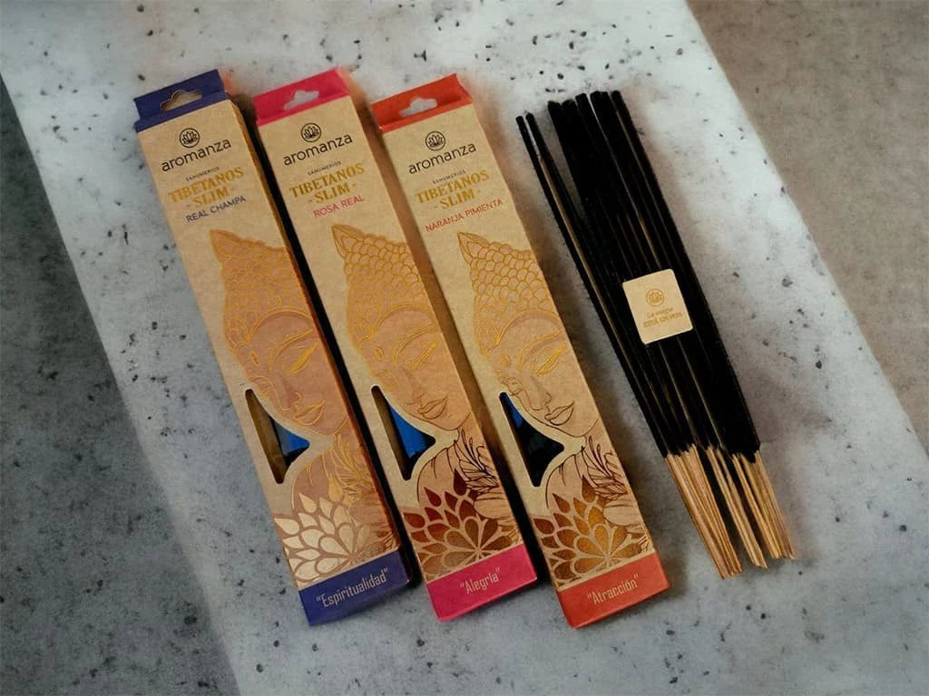 Inciensos Tibetanos Slim - Aromanza x 10 u.