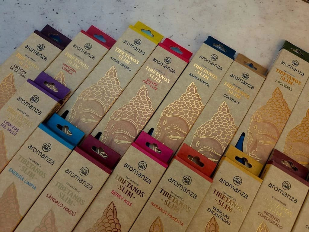 Inciensos Tibetanos Slim - Aromanza x 10 u.