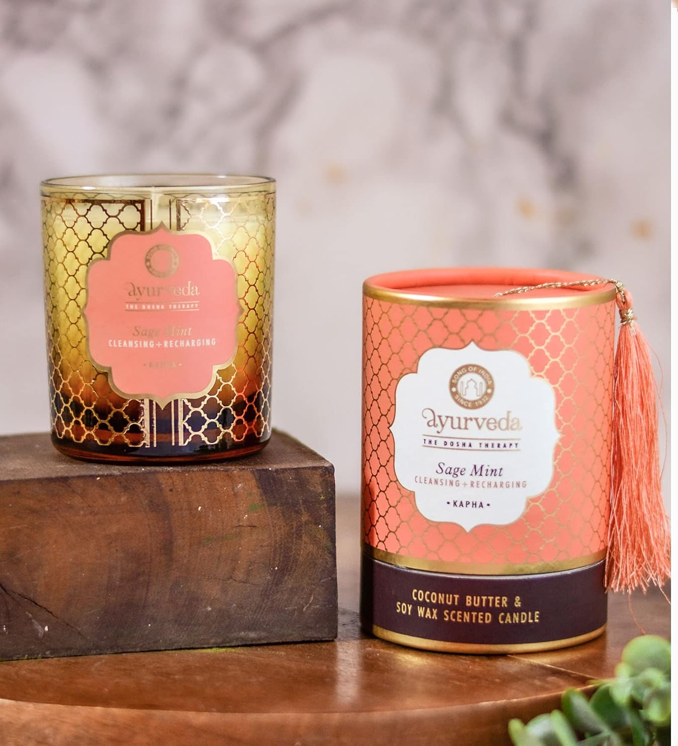 Ayurveda Candle - Sage & Mint - Cleansing & Recharging (Kapha)