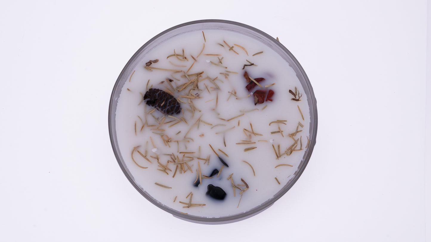 Vela Aromática Orgánica Boho Botánica 200 g 3 Mechas con Smudge