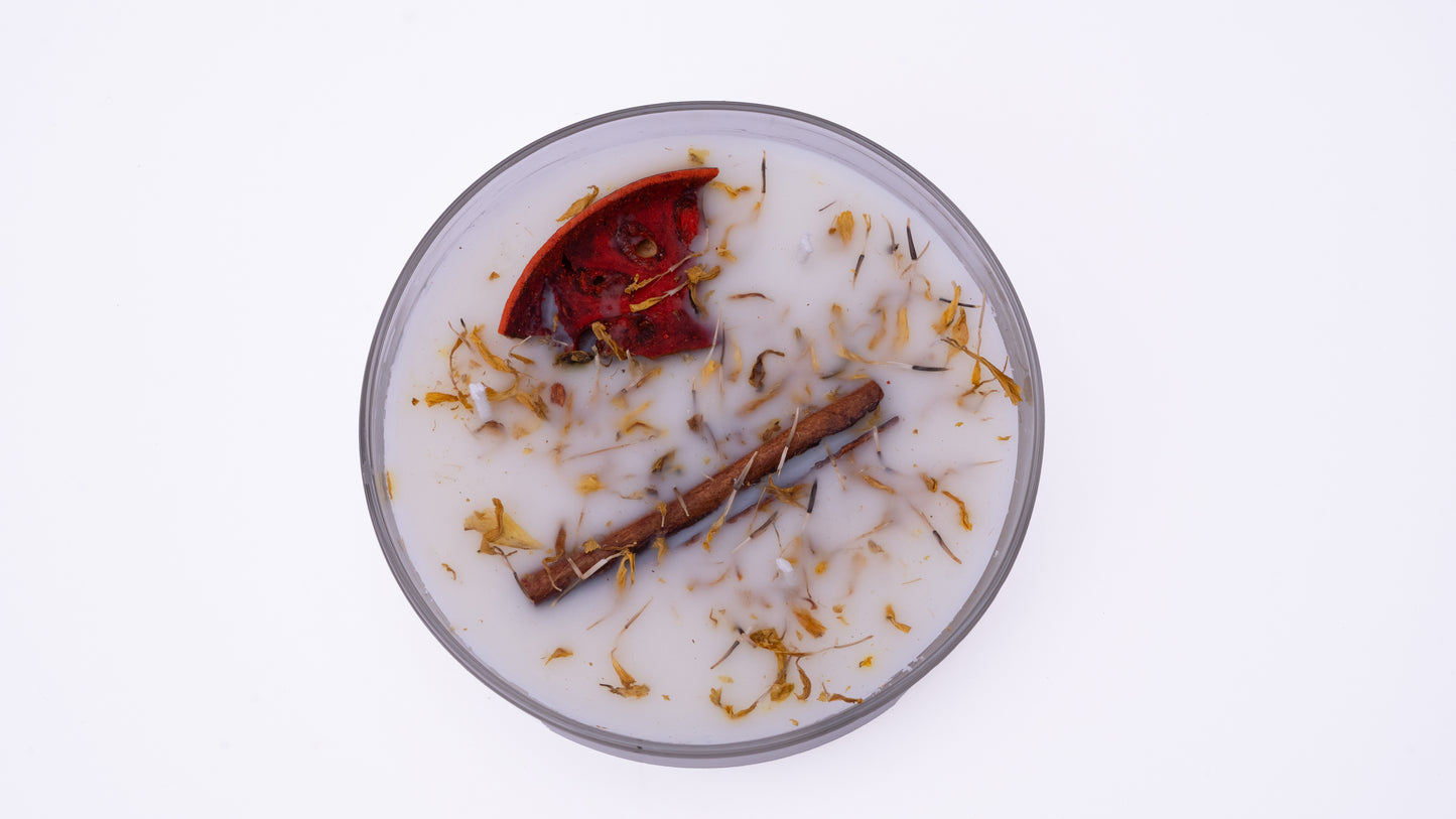 Vela Aromática Orgánica Boho Botánica 200 g 3 Mechas con Smudge