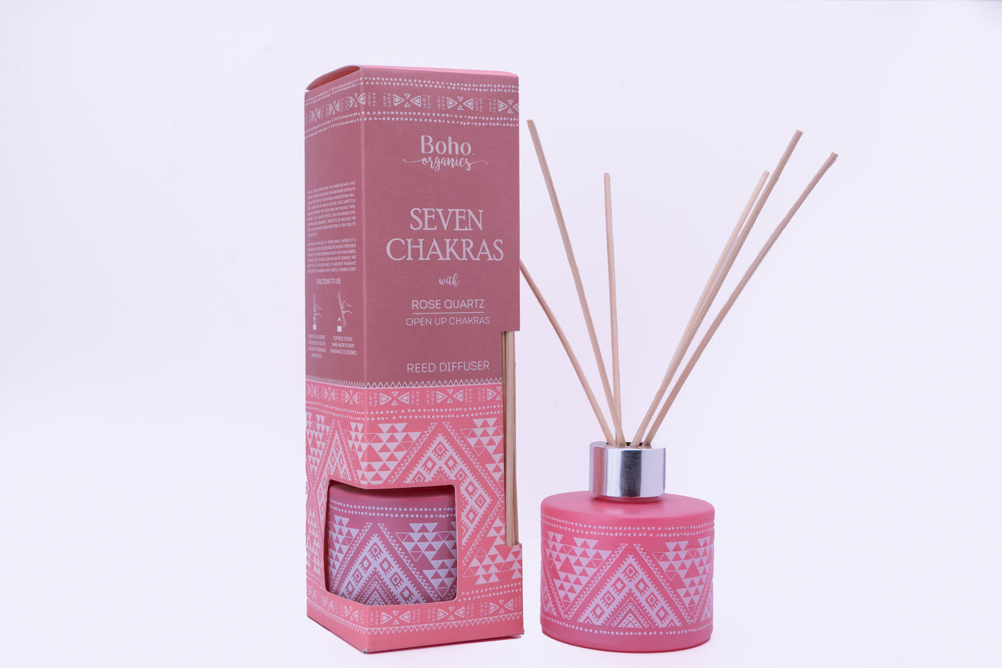 Difusor Aromático Boho Orgánico 100 ml con Varillas