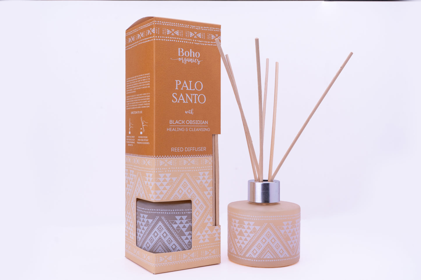 Difusor Aromático Boho Orgánico 100 ml con Varillas