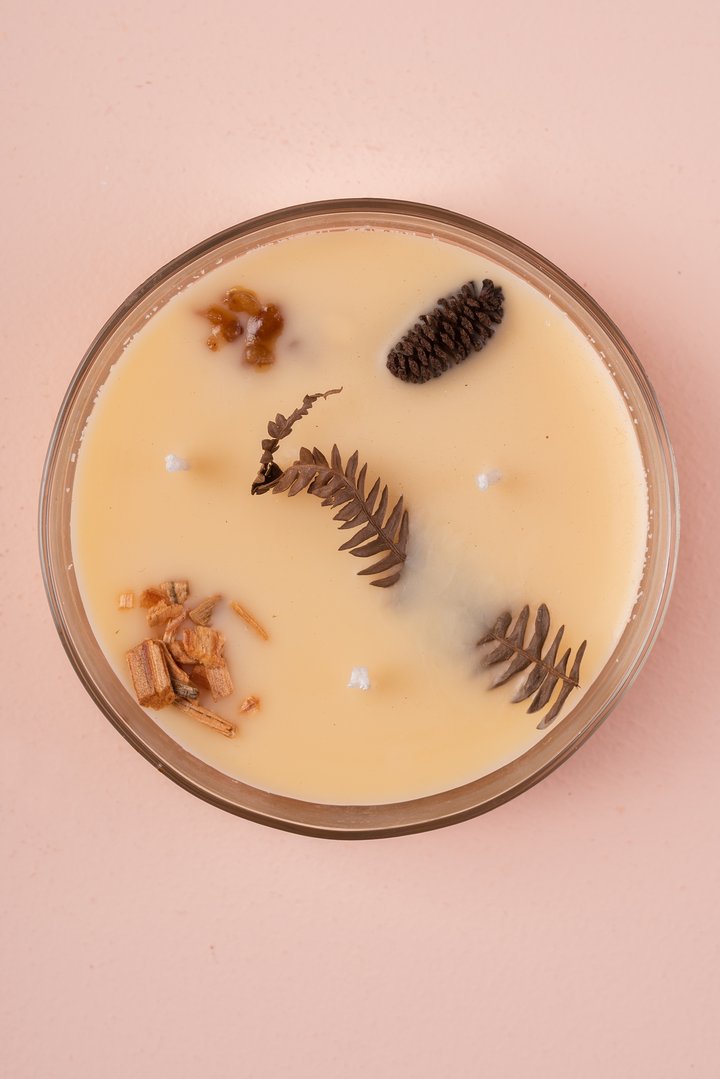 Vela Aromática Botánica 200 g  – 3 Mechas en Frasco de Vidrio