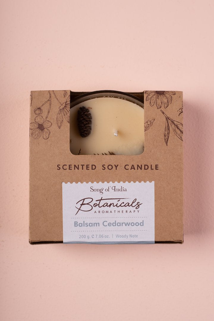 Vela Aromática Botánica 200 g  – 3 Mechas en Frasco de Vidrio