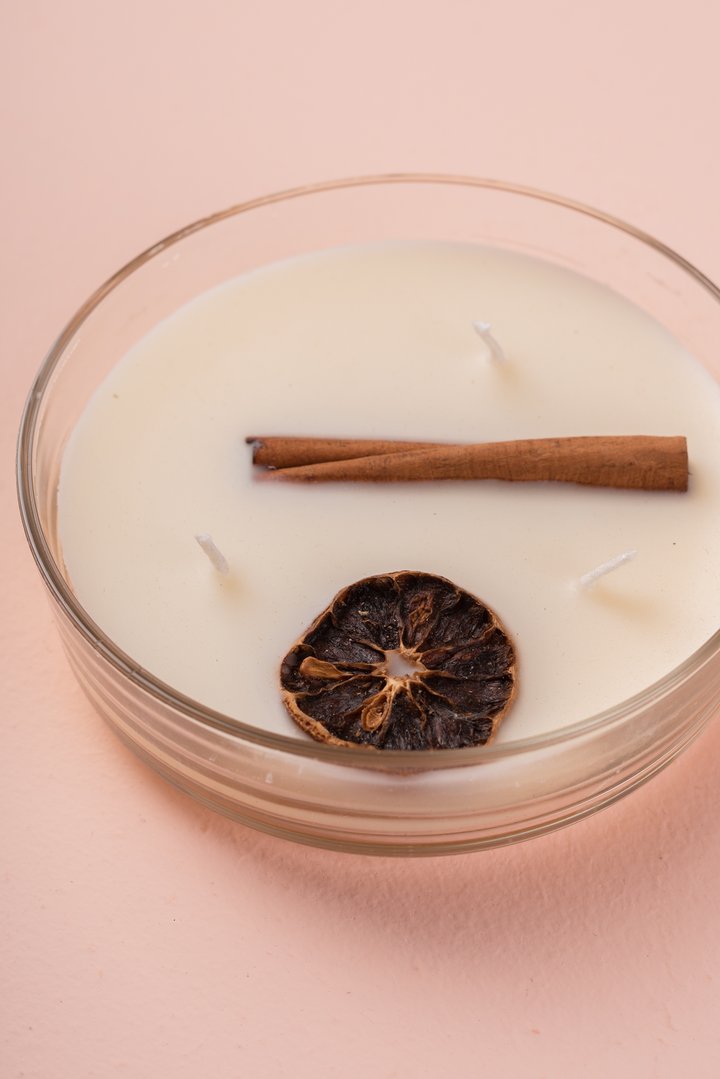 Vela Aromática Botánica 200 g  – 3 Mechas en Frasco de Vidrio