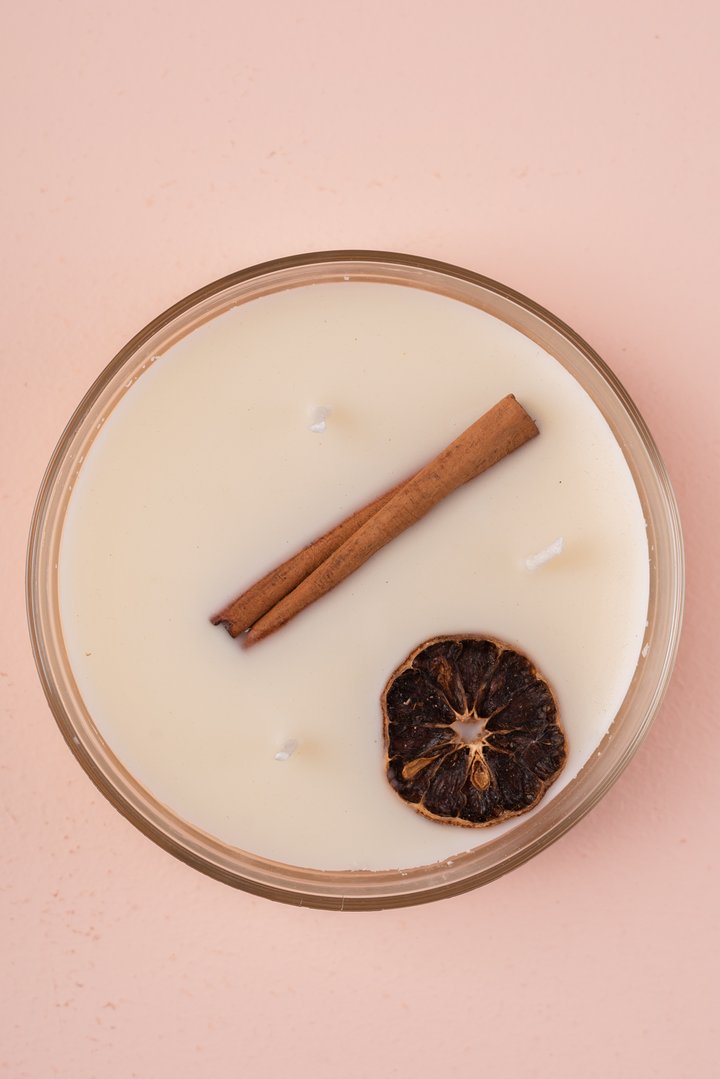 Vela Aromática Botánica 200 g  – 3 Mechas en Frasco de Vidrio