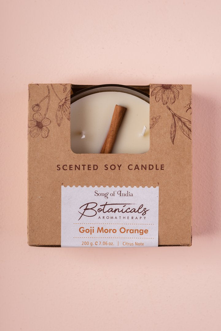 Vela Aromática Botánica 200 g  – 3 Mechas en Frasco de Vidrio