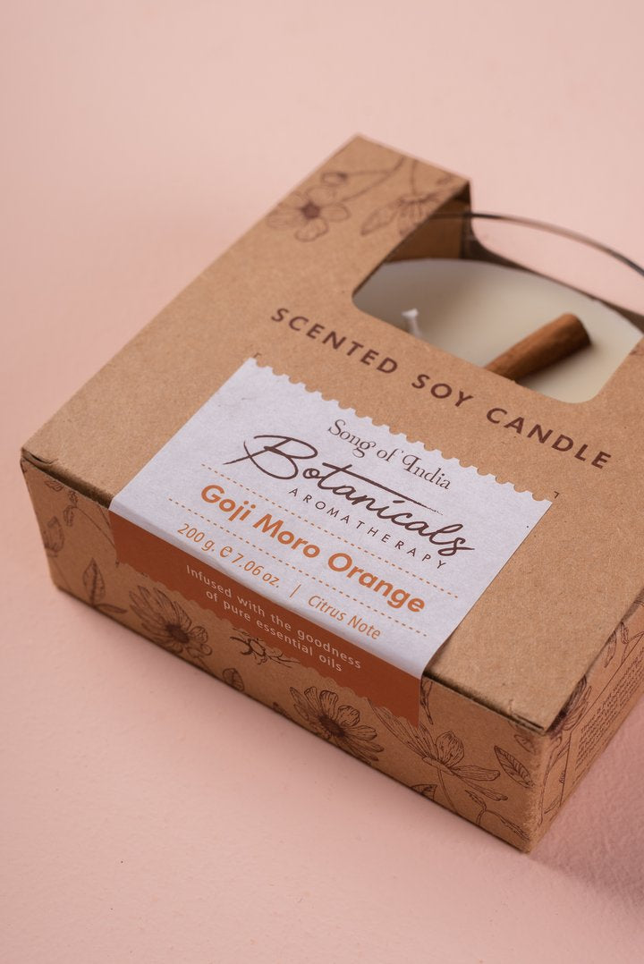 Vela Aromática Botánica 200 g  – 3 Mechas en Frasco de Vidrio