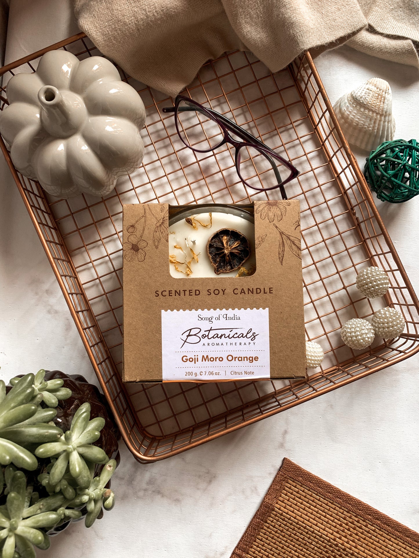 Vela Aromática Botánica 200 g  – 3 Mechas en Frasco de Vidrio