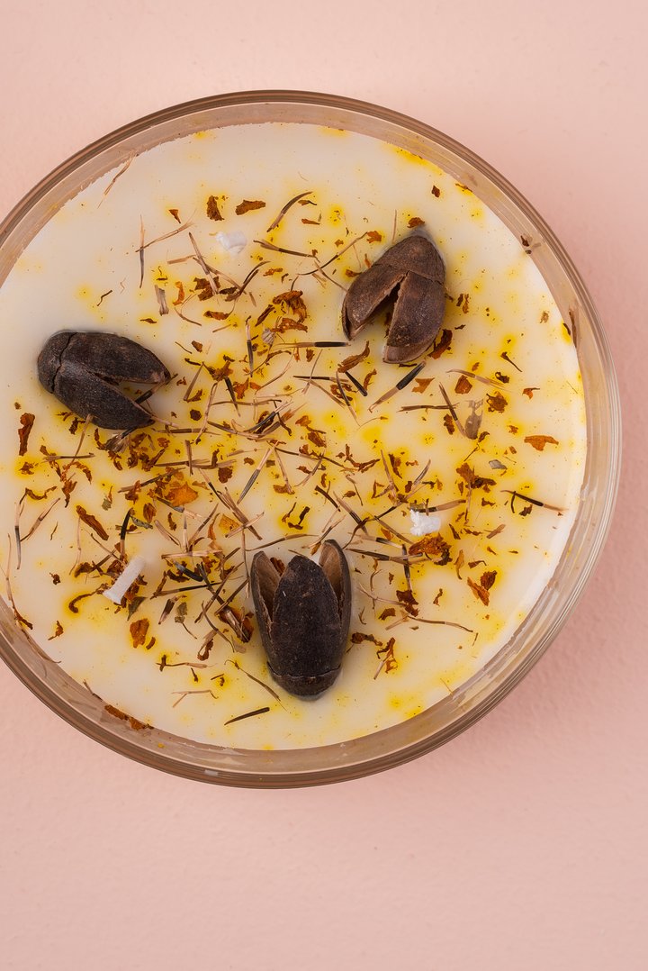 Vela Aromática Botánica 200 g  – 3 Mechas en Frasco de Vidrio