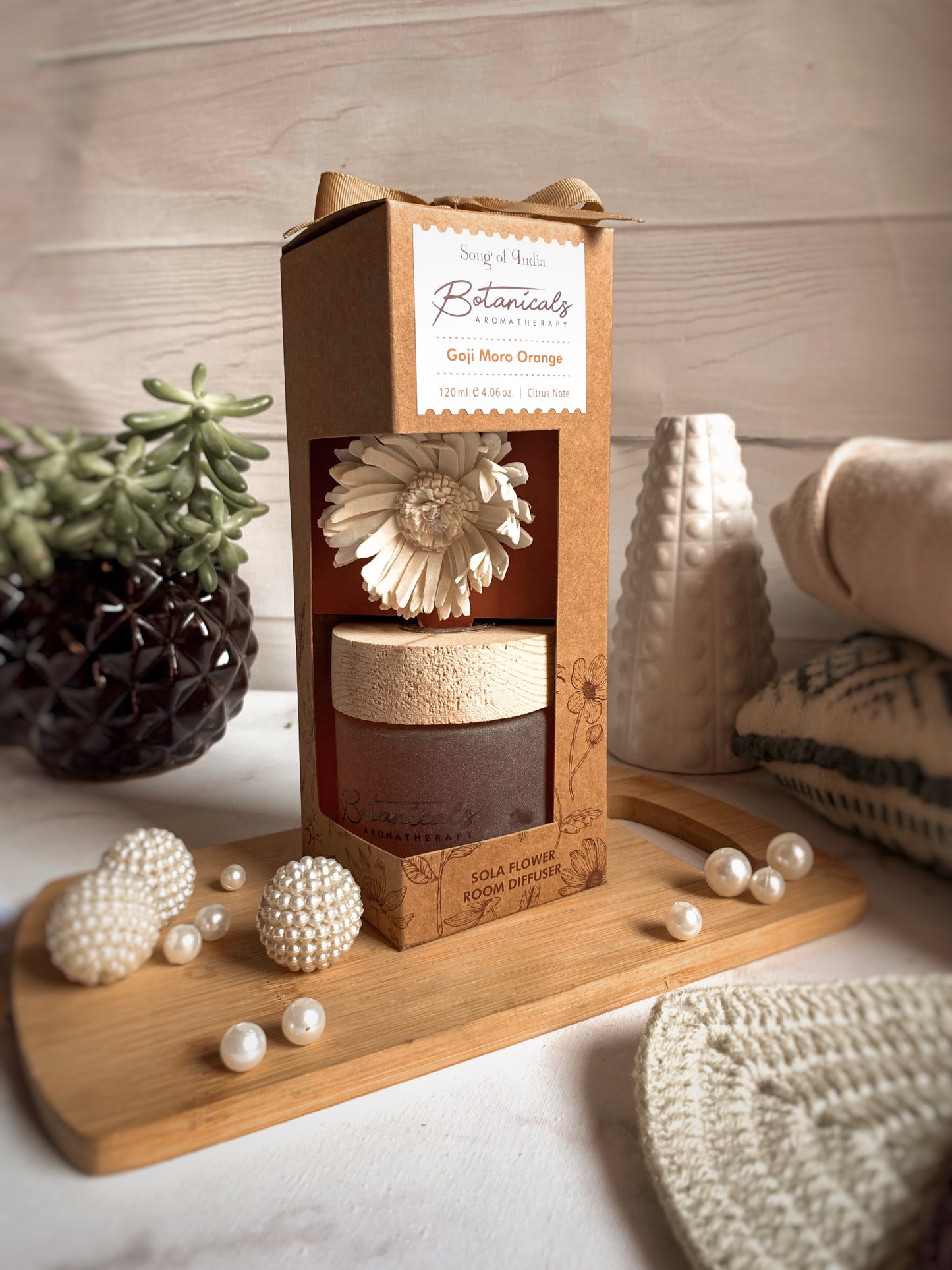 Difusor Aromático Botánico 120 ml con Flor