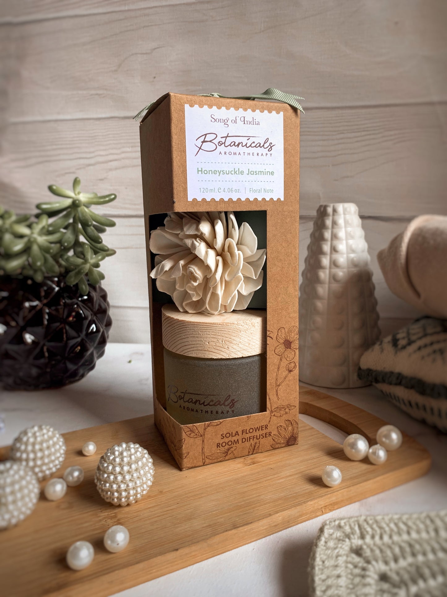 Difusor Aromático Botánico 120 ml con Flor