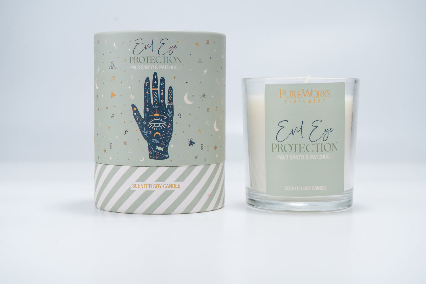 Vela Aromática Celestial 120 g  – Frasco de Vidrio con Estuche