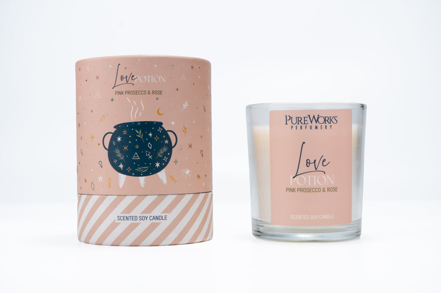 Vela Aromática Celestial 120 g  – Frasco de Vidrio con Estuche