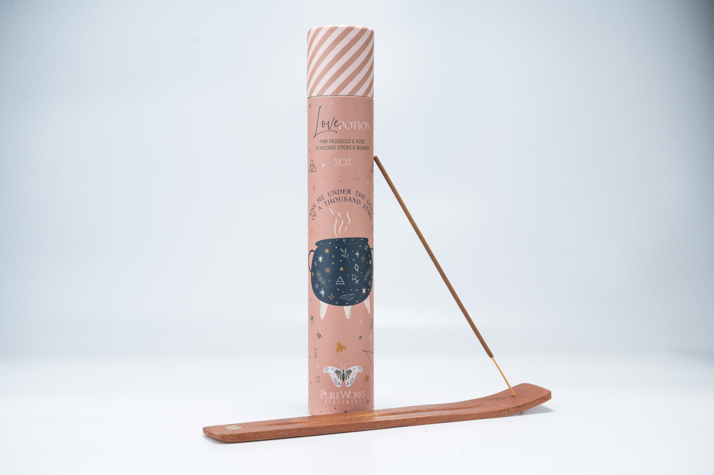 Incienso Celestial Magic en Tubo + Quemador de Madera - Kit Completo