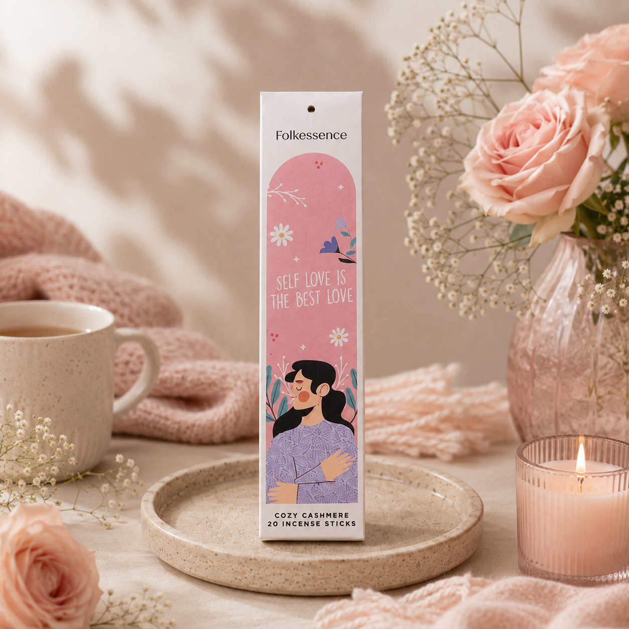 Inciensos Folkessence Self Love Club – Aromas para Calma, Amor Propio y Bienestar