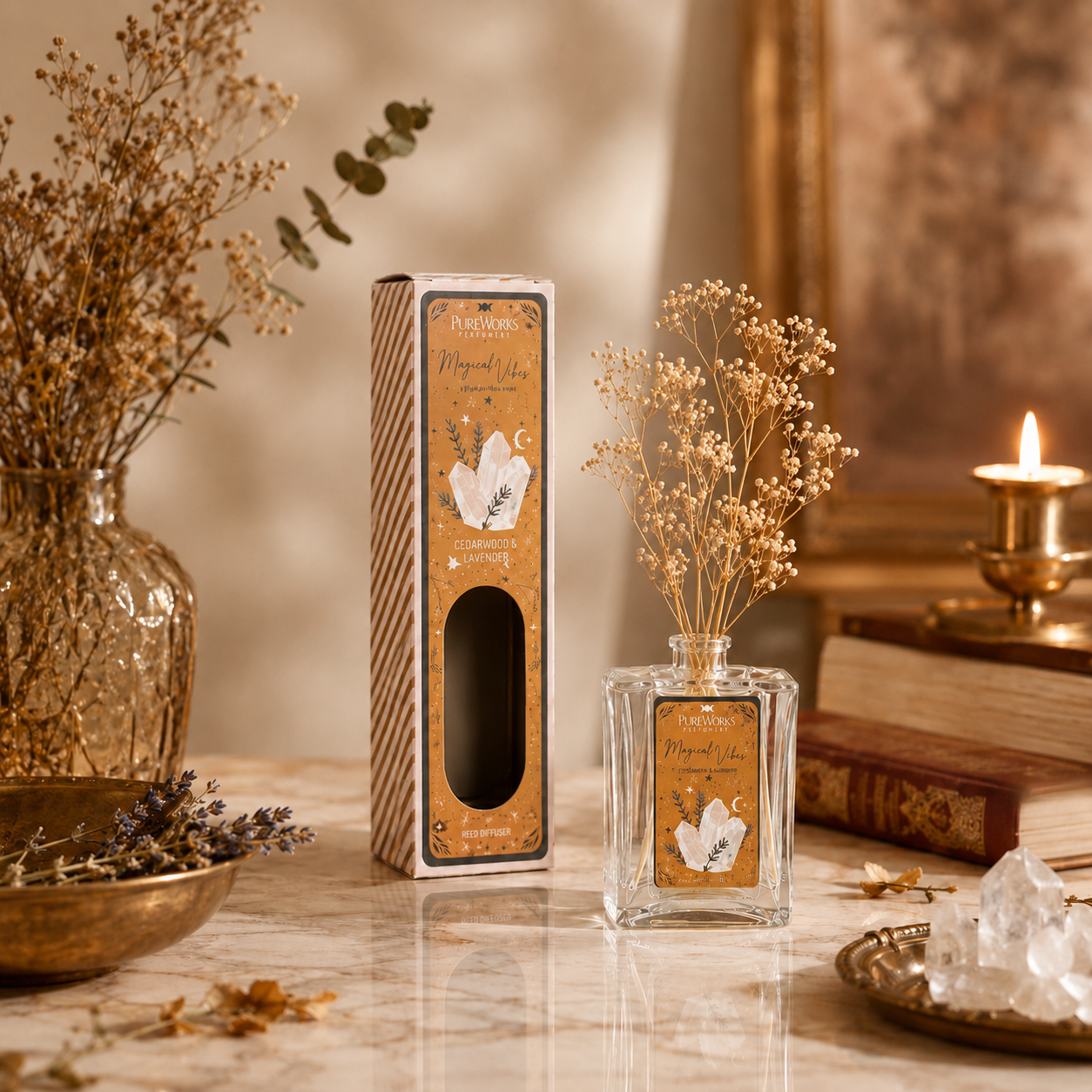 Difusor Aromático Celestial Magic 150 ml con Varillas