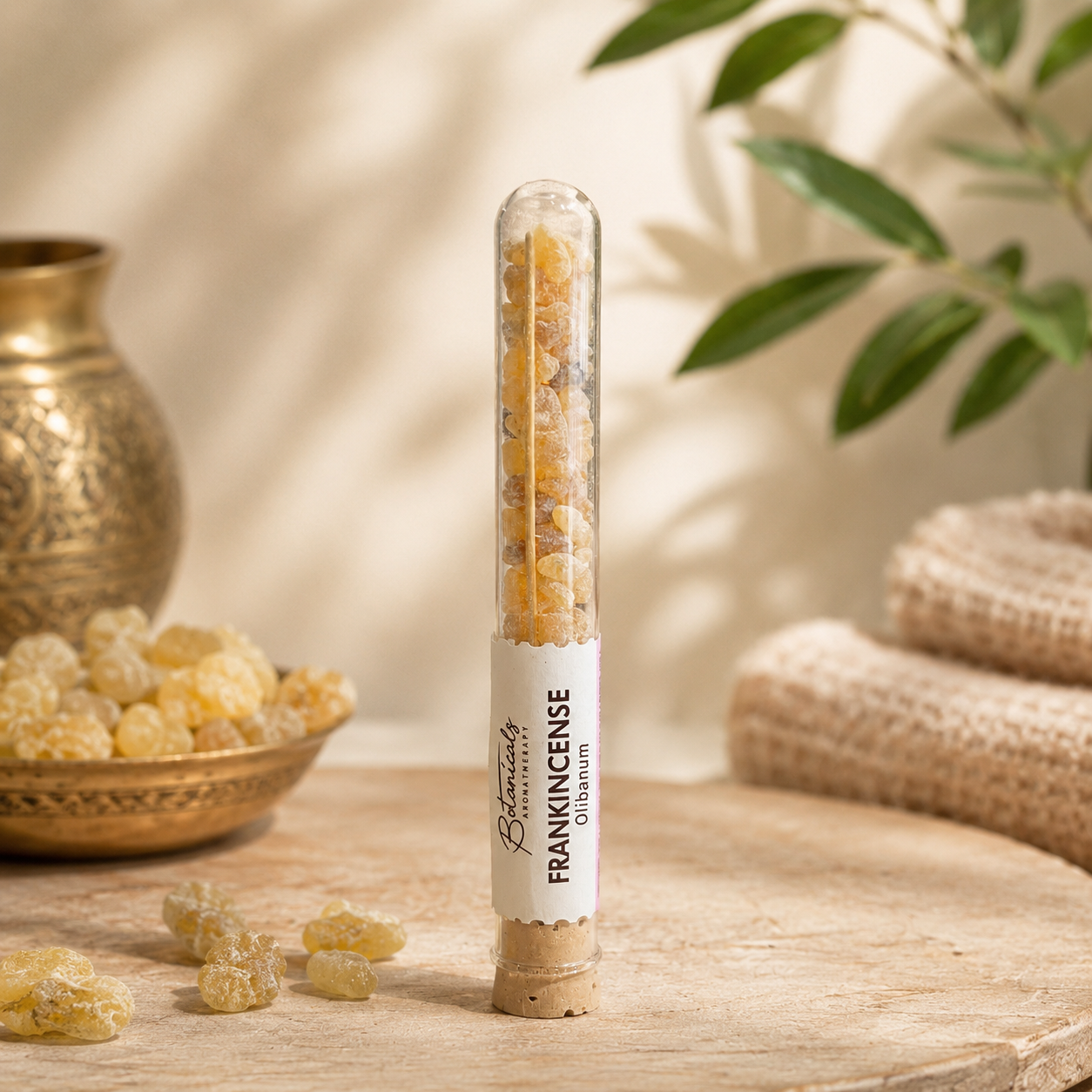 Resinas Botánicas Aromáticas en Tubo de Vidrio y Corcho