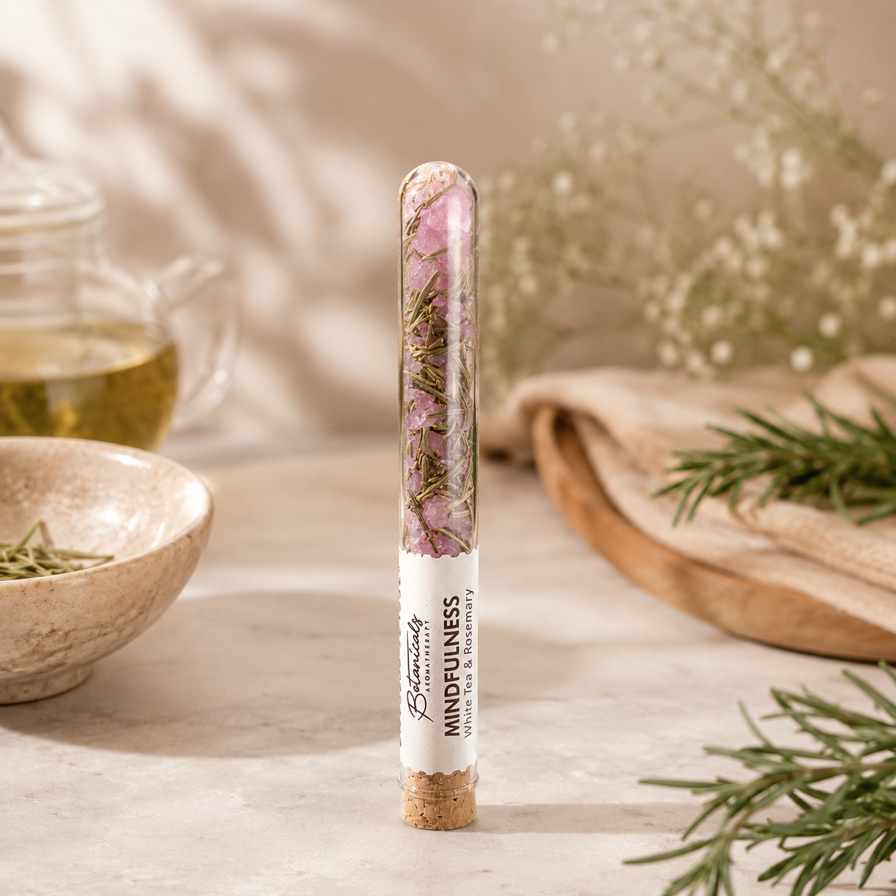 Resinas Botánicas Aromáticas en Tubo de Vidrio y Corcho