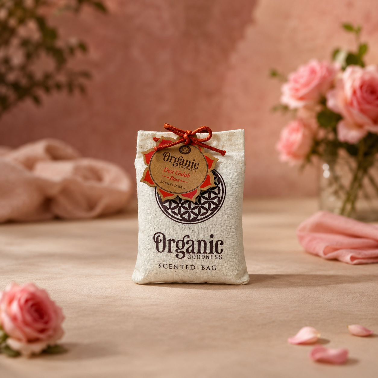 Sachet de Algodón Aromático Orgánico para Cajones, Placares & Carros
