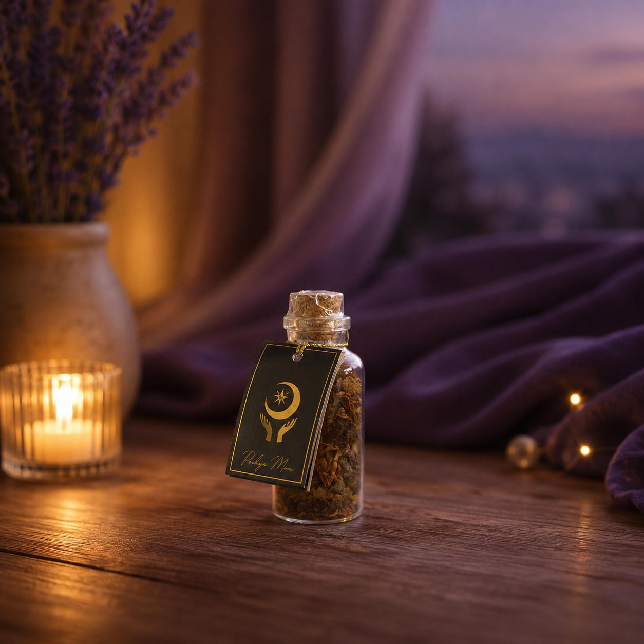 Resina de Incienso Esotérica en Frasco con Corcho - Colección Ritual