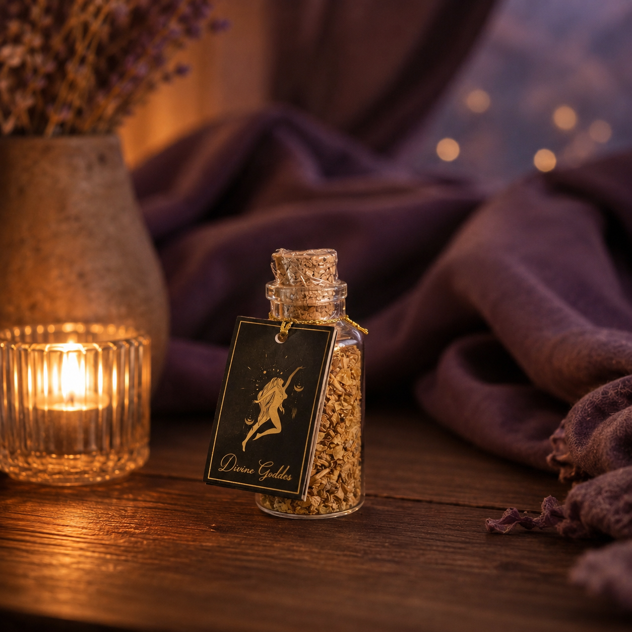 Resina de Incienso Esotérica en Frasco con Corcho - Colección Ritual