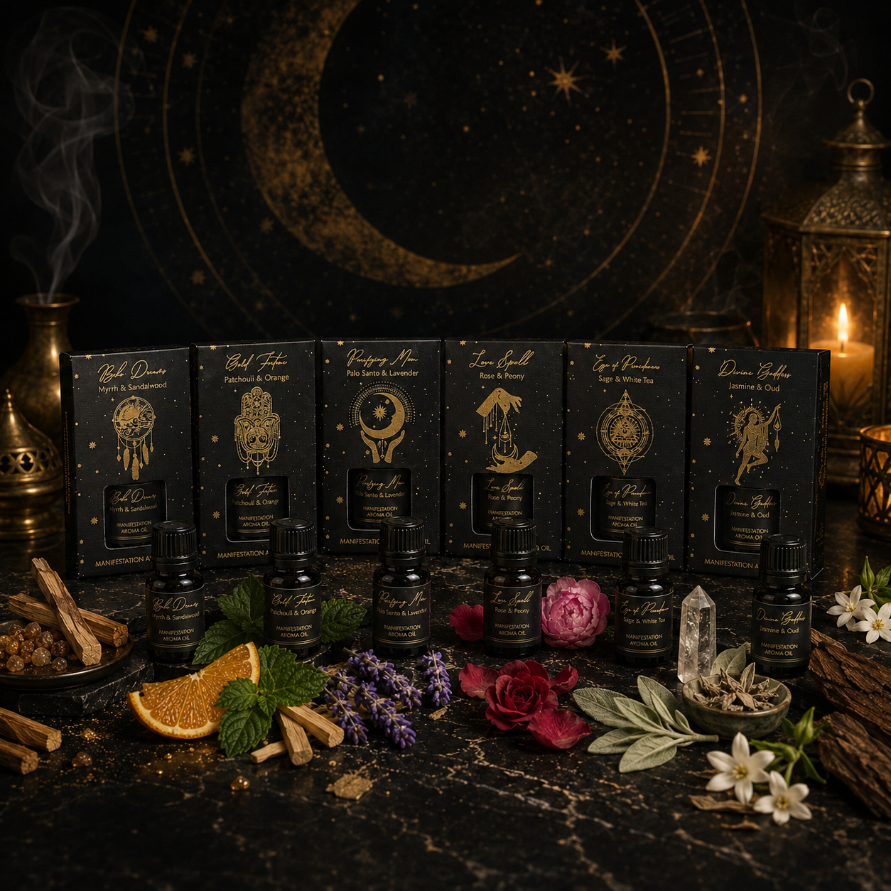 Aceite Aromático Esotérico 10ml - Colección Mística y Rituales