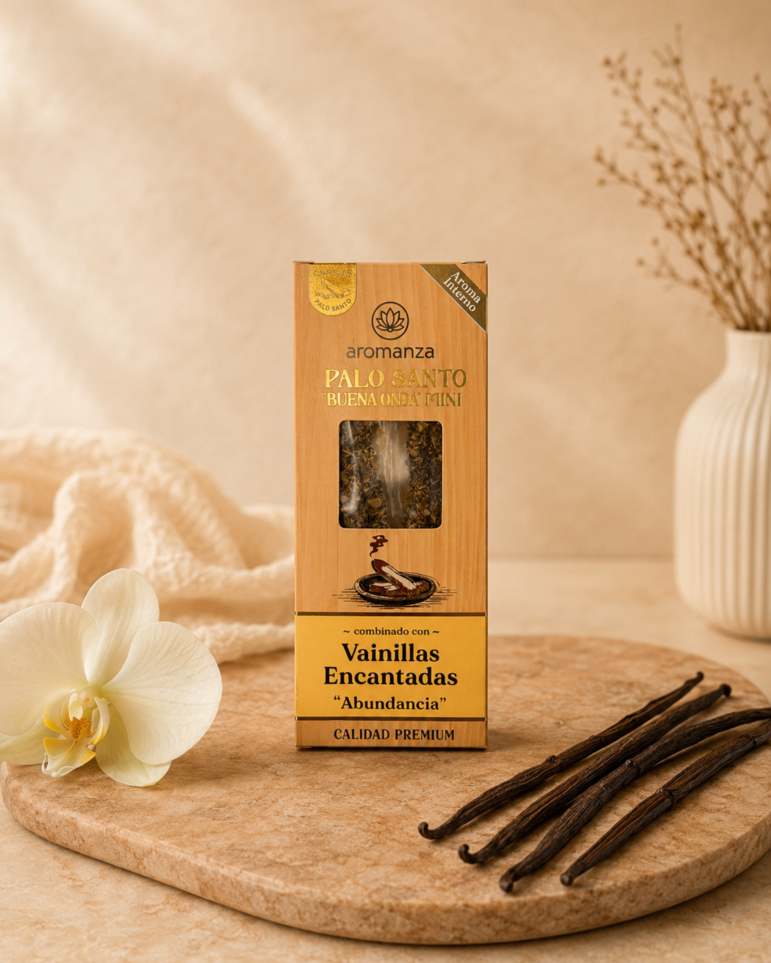 Mini Palo Santo - Aromanza x 8 u.
