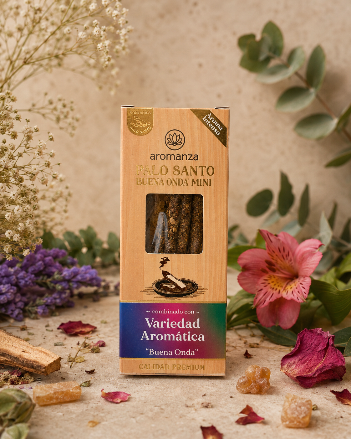 Mini Palo Santo - Aromanza x 8 u.