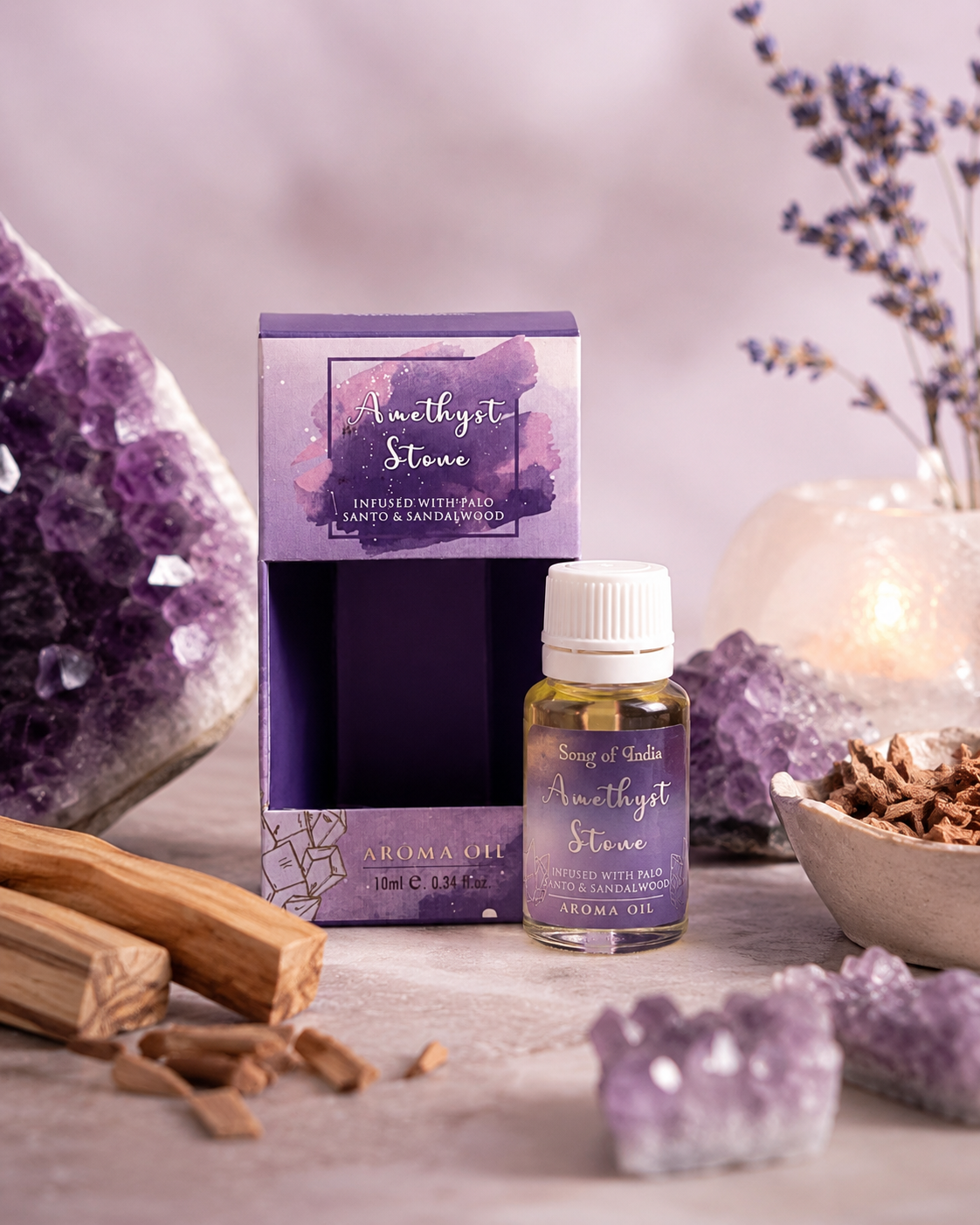 Aceite Aromático Healing Stones 10ml - Con Cristales Naturales