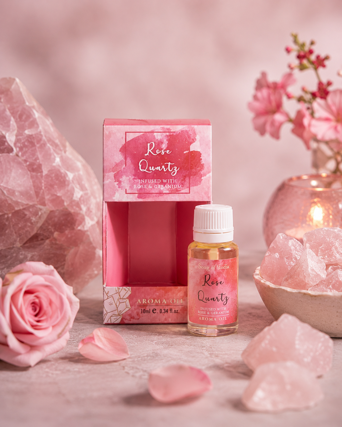 Aceite Aromático Healing Stones 10ml - Con Cristales Naturales