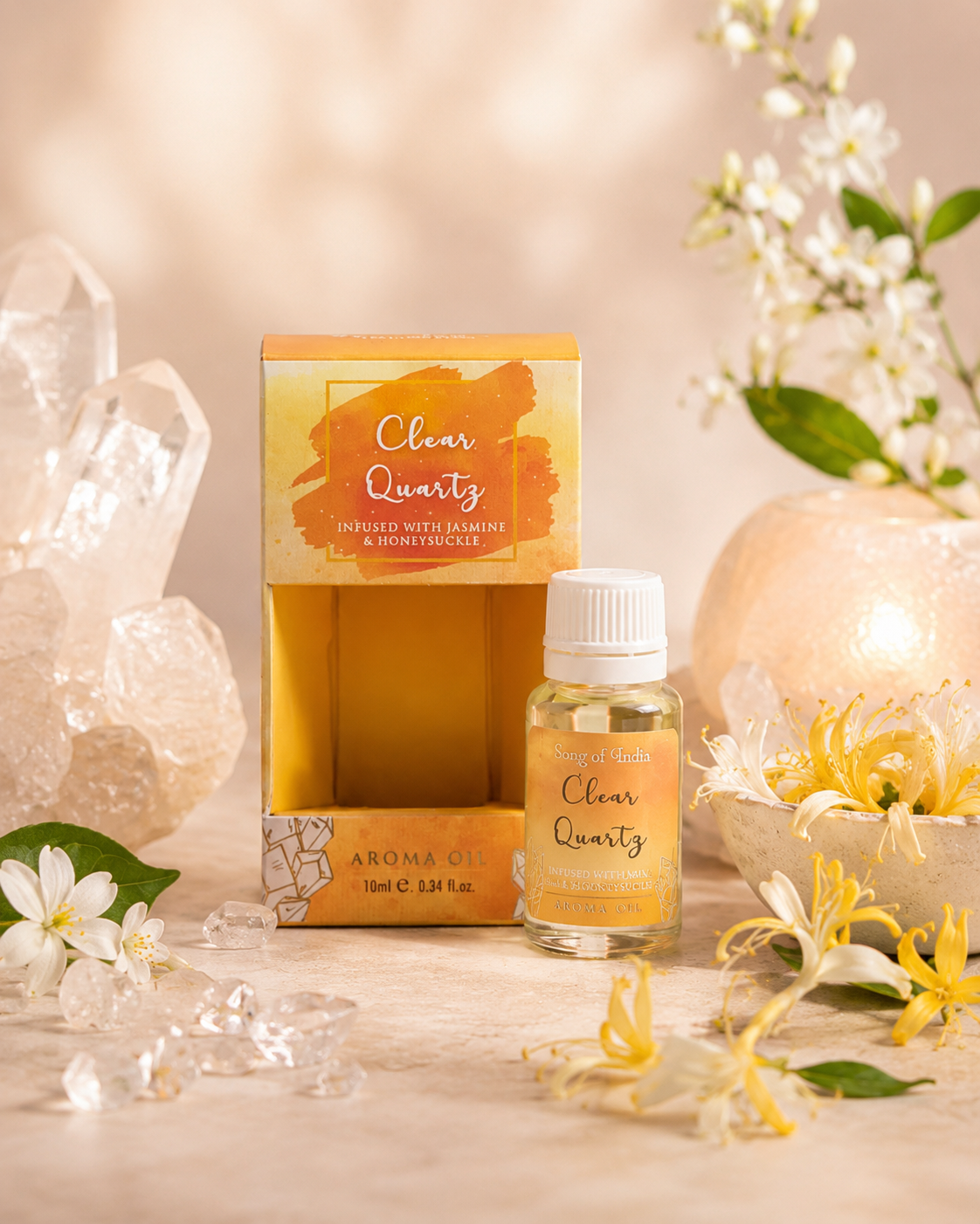 Aceite Aromático Healing Stones 10ml - Con Cristales Naturales