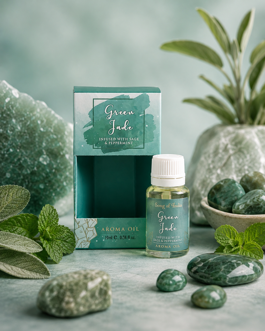 Aceite Aromático Healing Stones 10ml - Con Cristales Naturales