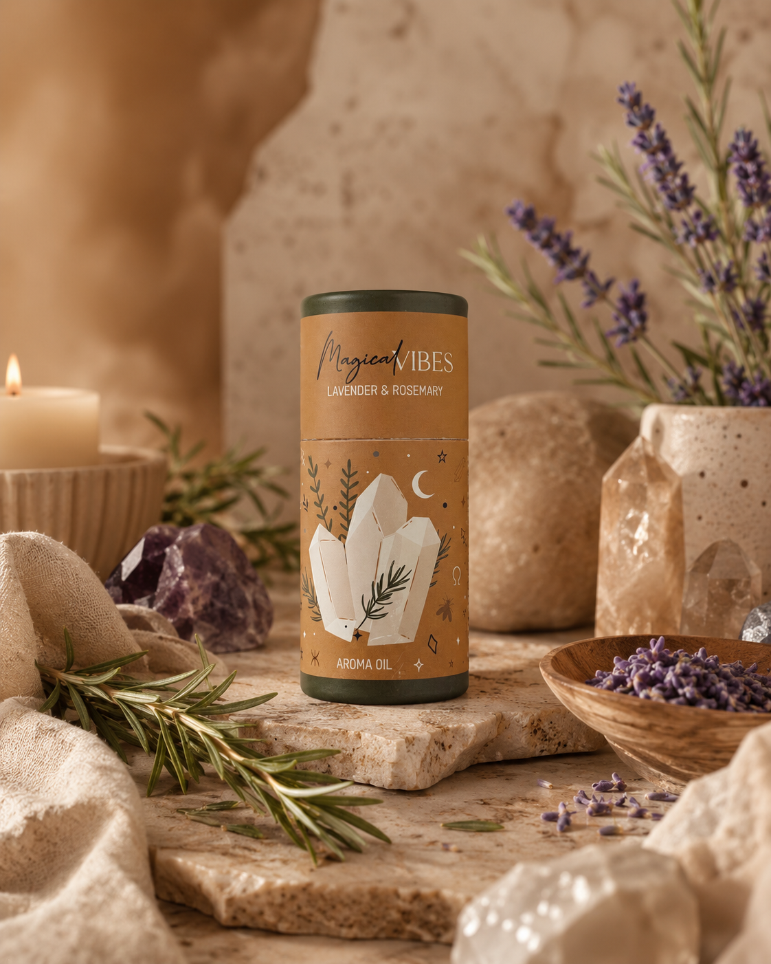 Aceite Aromático Celestial Magic 10ml - Edición Tubo Místico