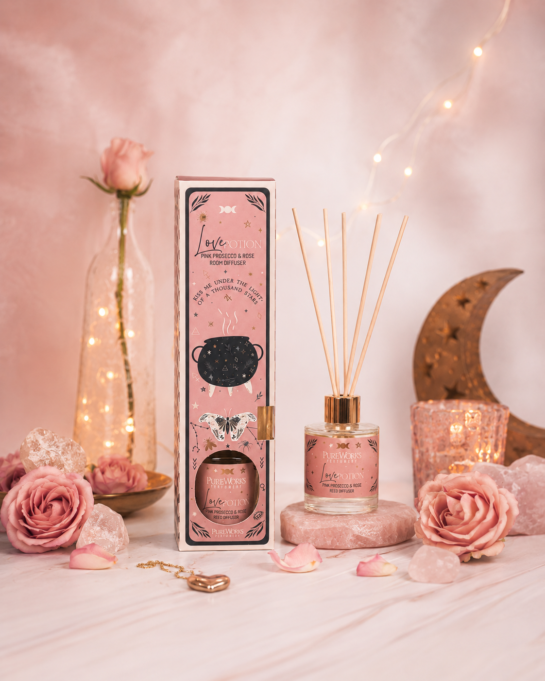Difusor Aromático Celestial Magic 50 ml con Varillas