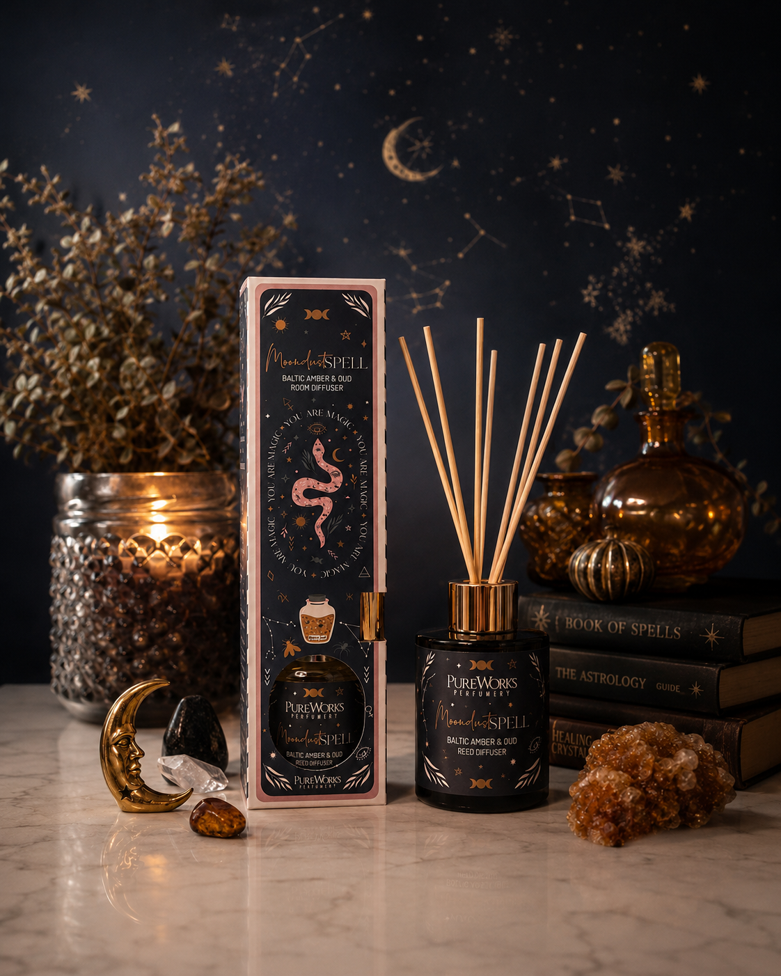 Difusor Aromático Celestial Magic 150 ml con Varillas