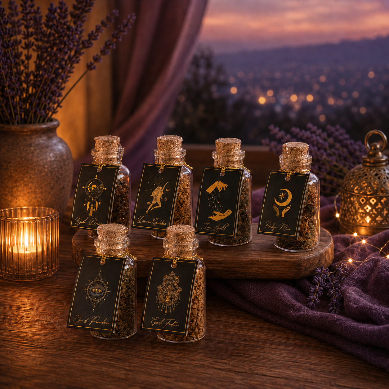 Resina de Incienso Esotérica en Frasco con Corcho - Colección Ritual