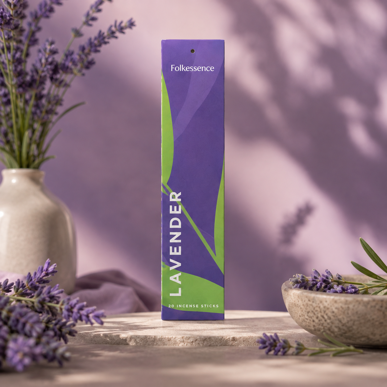 Inciensos Folkessence Good Vibes – The Favorites | Caja con 12 Aromas + Porta Incienso