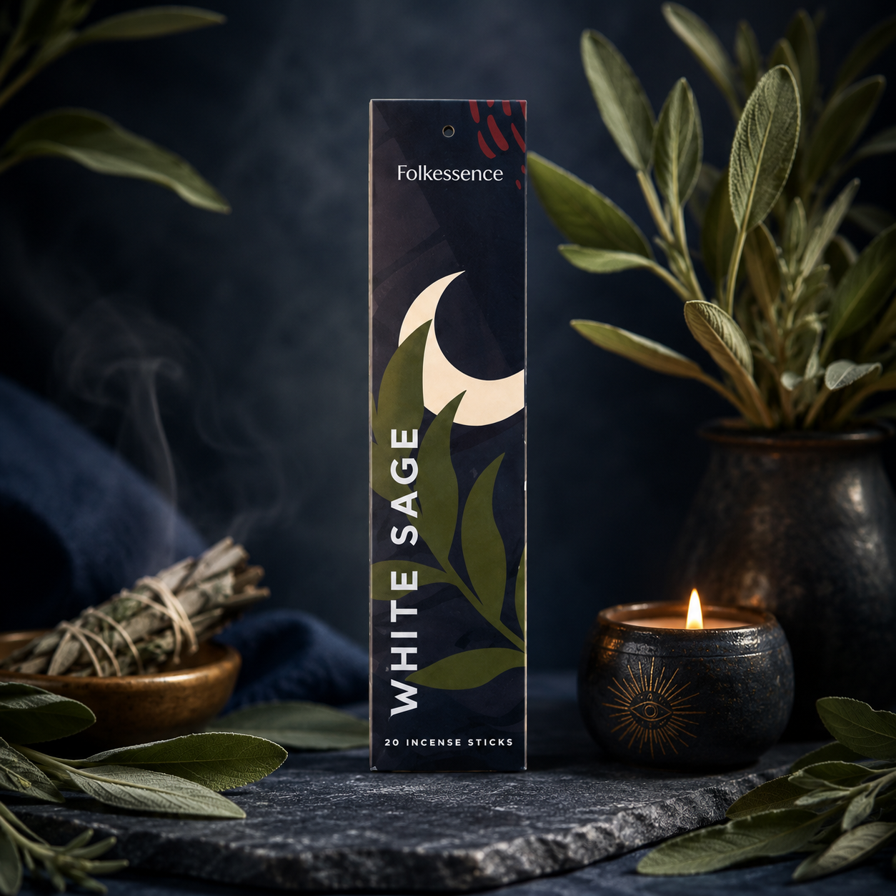 Inciensos Folkessence Good Vibes – The Favorites | Caja con 12 Aromas + Porta Incienso