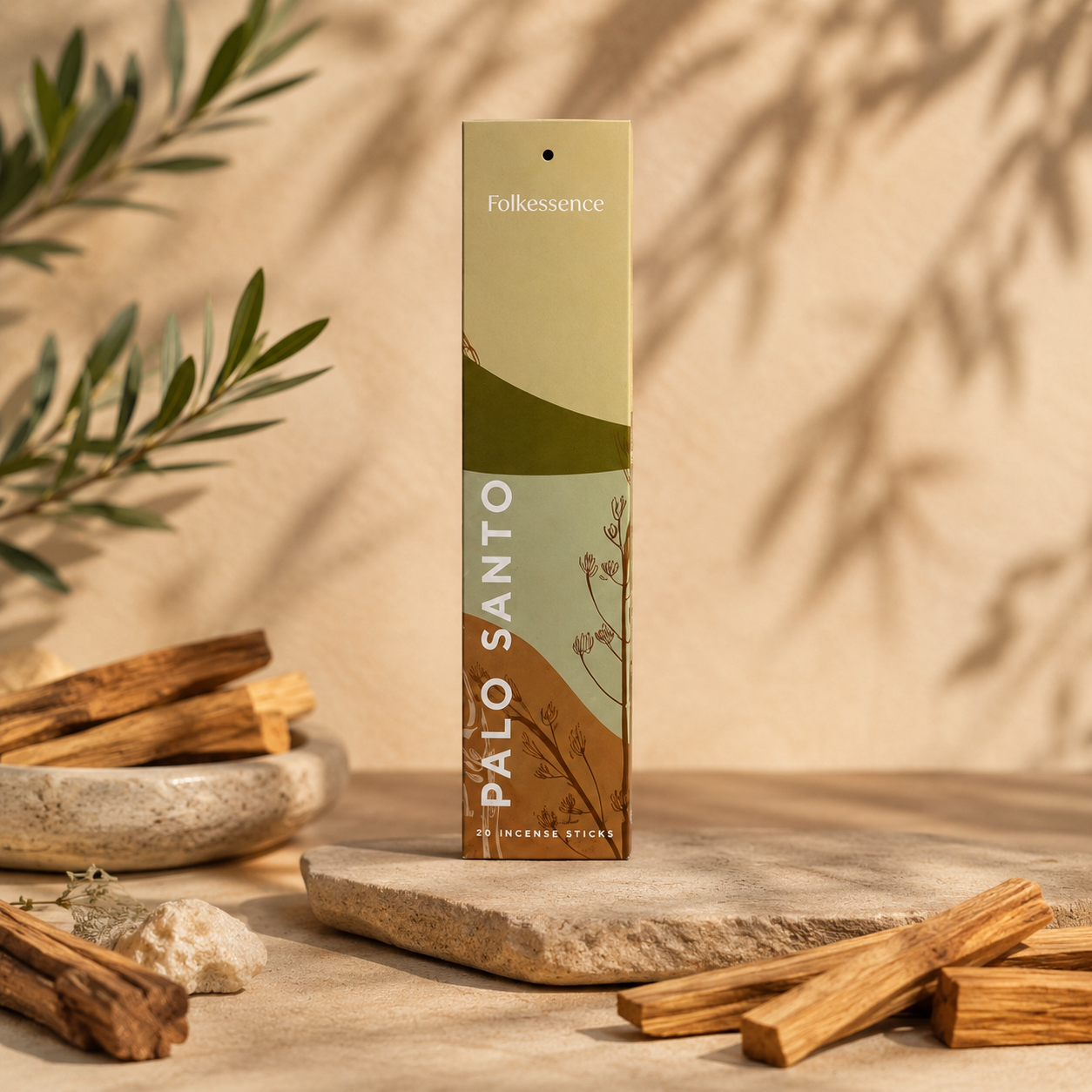 Inciensos Folkessence Good Vibes – The Favorites | Caja con 12 Aromas + Porta Incienso