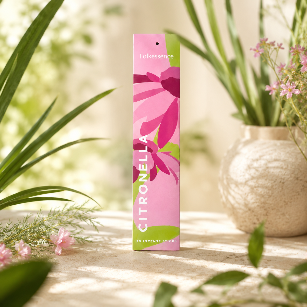 Inciensos Folkessence Good Vibes – The Favorites | Caja con 12 Aromas + Porta Incienso