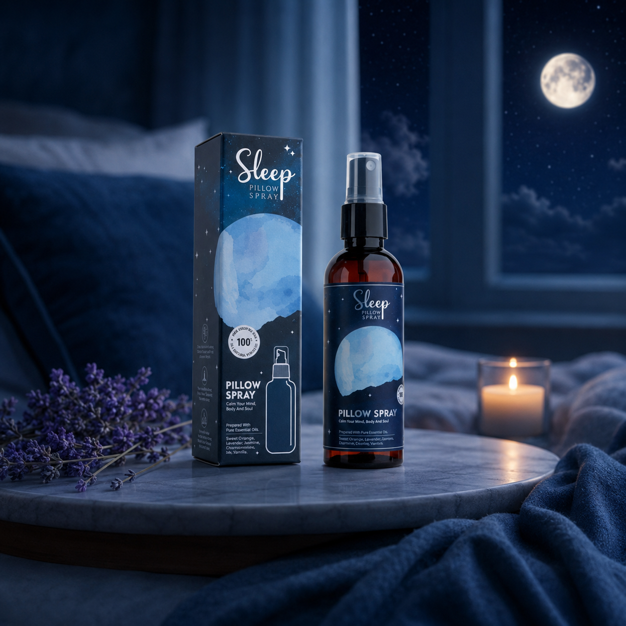 Spray de Almohada Aromaterapia 100ml (Pillow Mist) - Colección Descanso