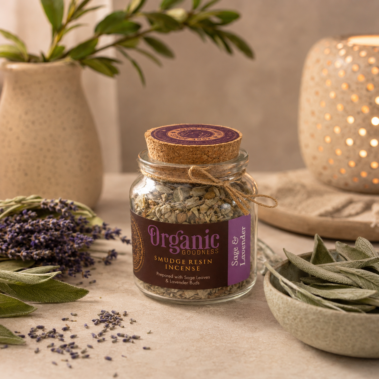 Mix de Resinas Organic Goodness (Smudge) - Frasco de Vidrio Premium