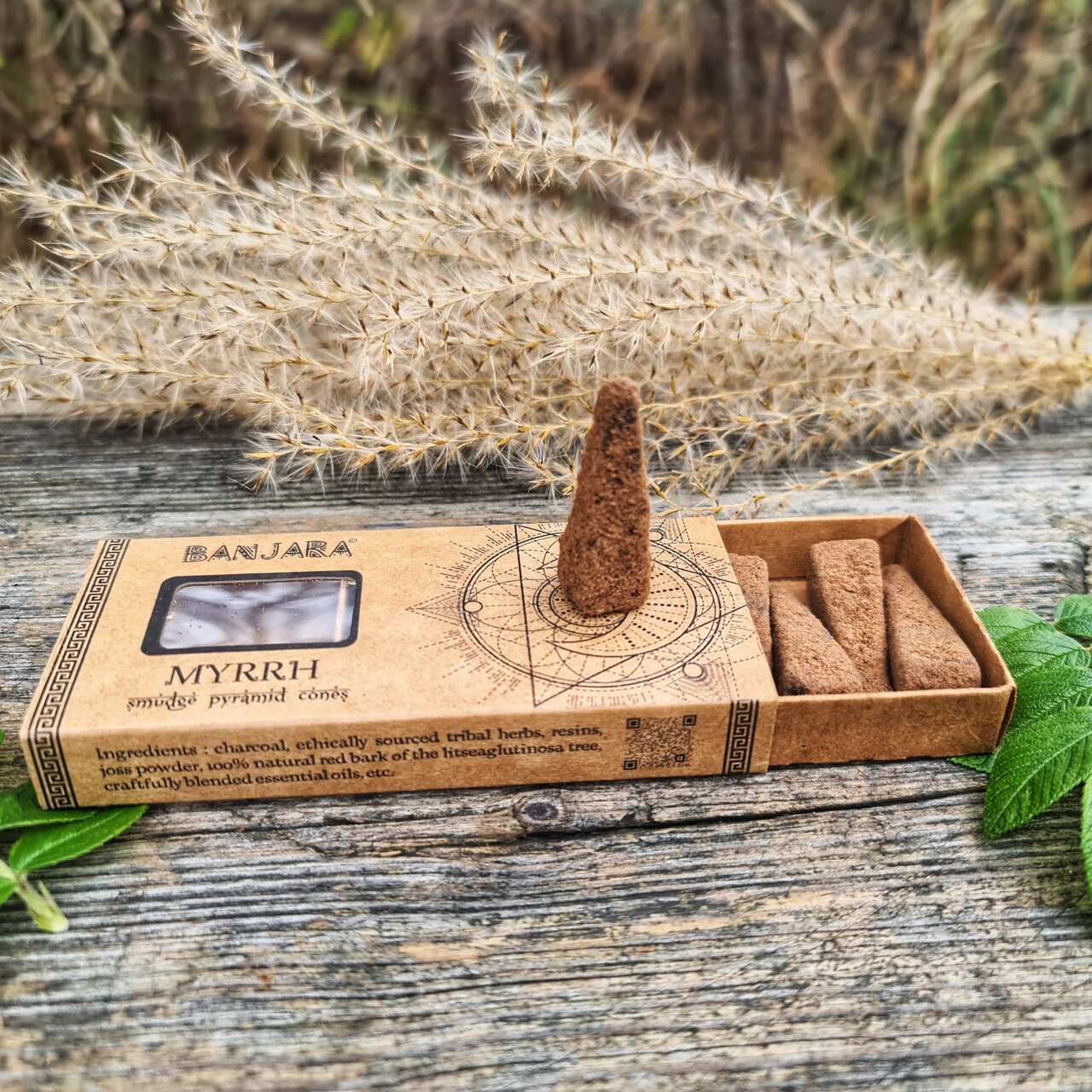 Myrrh - Smudge Pyramid Cones