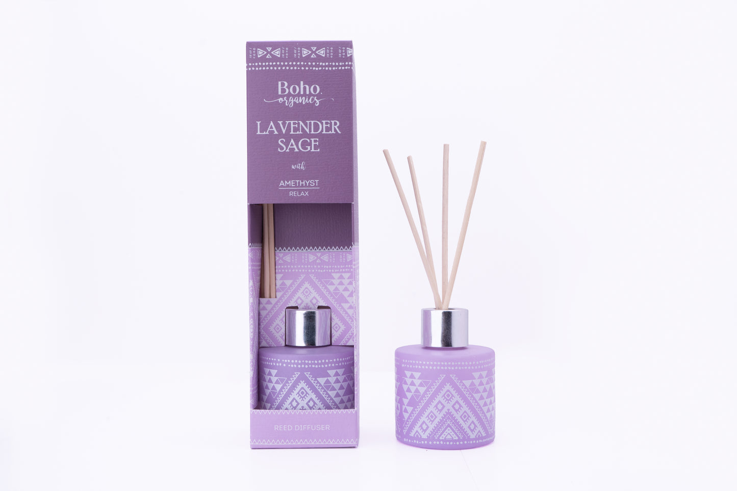 Difusor Aromático Boho Orgánico 50 ml con Varillas